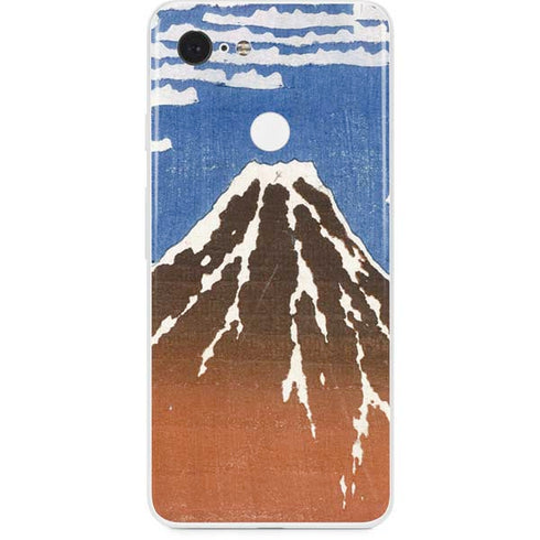 Hokusai Fuji Mountains in clear Weather Google Pixel 3 Skin